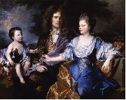 Hyacinthe Rigaud Portrait de la famille Leonard oil on canvas